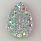 &quot;Diamond&quot; Gummy Berry  Sparkling Teardrop Cabochon