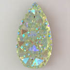 &quot;Lemon Drop Yellow&quot; Gummy Berry Sparkling Skinny Oval Teardrop Cabochon