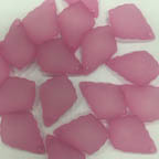 Acrylic Lucite Matte &quot;Hot Pink&quot; Chandelier Pendants