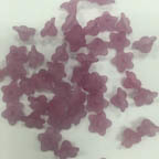 Acrylic Lucite Small Matte Violet Flowers