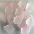 Acrylic Lucite Matte &quot;Icy Baby Pink&quot; Chandelier Pendants