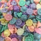 Acrylic Lucite Flowers Opaque Candy Pastel Daisies