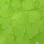 Acrylic Lucite Matte Lime Green Heart Shaped Leaves