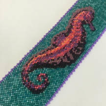Seaside Seahorse, Mel&#39;s Peyote Pattern for Instant Download!