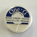 Toho One-G Nylon Beading Thread, White
