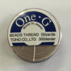Toho One-G Nylon Beading Thread, Beige