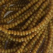 Czech &quot;Chalk White&quot; Dark Travertine Seed Beads Size 6/0