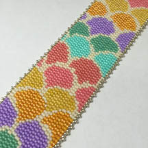Rainbow Sorbet Peyote Pattern for Instant Download!