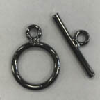 Nickel Free Gunmetal Pewter Toggle Clasp