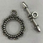 Nickel Free Silver Pewter Toggle Clasp, 2 Sets