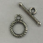 Nickel Free Silver Pewter Toggle Clasp