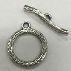 Nickel Free Silver Pewter Toggle Clasp