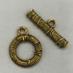 Nickel Free Gold Pewter Toggle Clasp