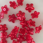 Lucite Flowers, Pastel Red Apple Pearl