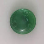 Kelly Green Floral Scroll Cabochon