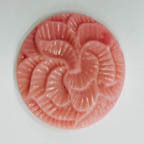 Pink Carved Rose Cabochon