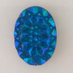 Small Electric Blue Oval Cabochon