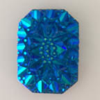 Electric Blue Octagon Cabochon