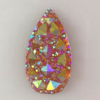 &quot;Topaz&quot; Gummy Berry Sparkling Skinny Oval Teardrop Cabochon