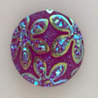 Electric Plum Opal AB Floral Gummy Cabochon