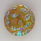 Electric Lemon Opal AB Floral Gummy Cabochon