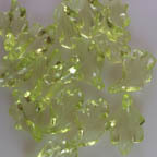 Acrylic Lucite Transparent Light Green Wavy Leaves