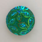 Electric Lime Opal AB Floral Gummy Cabochon