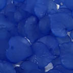 Acrylic Lucite Matte Royal Sapphire Blue Heart Shaped Leaves