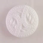 White Milk Glass Paisley