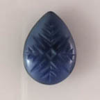 Black &amp; Blue Swirl Teardrop