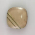 Vintage Ivory &amp; Olive Green Striped Square