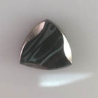 Antique Metallic Silver Triangle