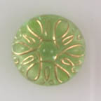 Apple Green &amp; Gold Floral Motif