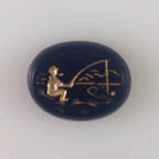 Transparent Dark Navy Blue &amp; Gold Fisherman