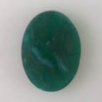 Matte Dark Teal Swirl Oval Abstract Deep Cut