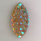 &quot;Topaz&quot; Gummy Berry Sparkling Navette Teardrop Cabochon