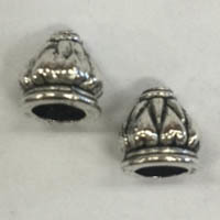 Nickel Free Silver Pewter Bead Cones
