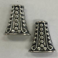 Nickel Free Silver Pewter Bead Cones