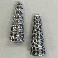 Nickel Free Silver Pewter Bead Cones