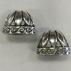 Nickel Free Silver Pewter Bead Cones