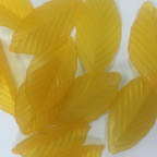 Acrylic Lucite Matte Orange Pointed Leaves