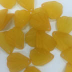 Acrylic Lucite Matte Orange Curved Leaves