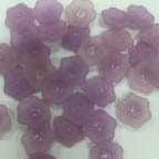 Acrylic Lucite Matte Light Violet Flowers