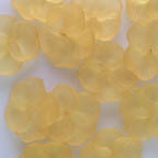 Acrylic Lucite Matte Mango Orange Pansy Flower