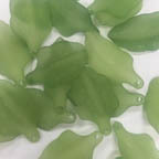 Acrylic Lucite Matte Green Banana Leaves