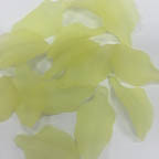 Acrylic Lucite Matte Lemon Yellow Banana Leaves