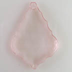 Acrylic Lucite &quot;Baby Pink&quot; Large Clear Transparent Chandelier Pendant