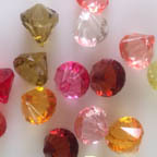 Acrylic Lucite Small Diamond Rock Candy Drop Pendant Mix