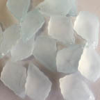 Acrylic Lucite Matte &quot;Icy Baby Blue&quot; Chandelier Pendants