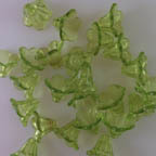 Acrylic Lucite Transparent Green Bell Flowers